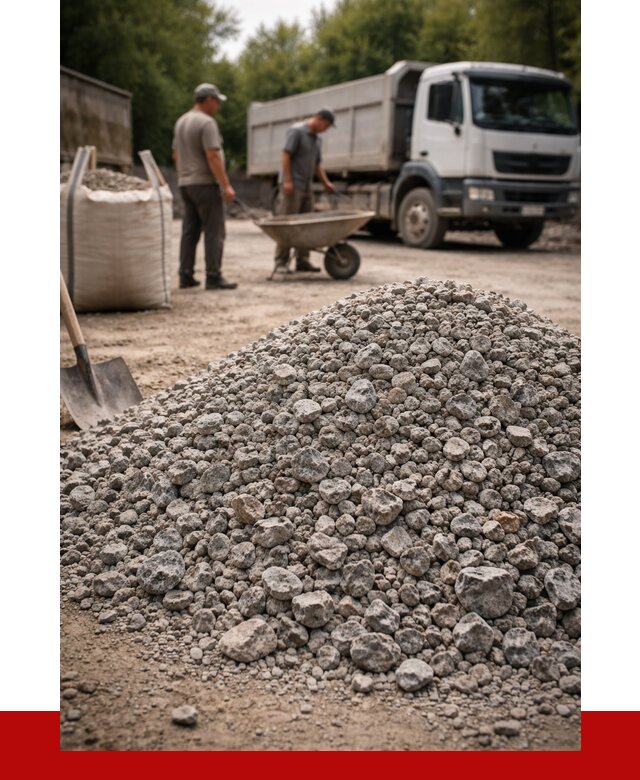 Гранитный щебень фракция 20-40 в Каменске-Шахтинском от 3296 руб. ПРОНЕРУДКсш