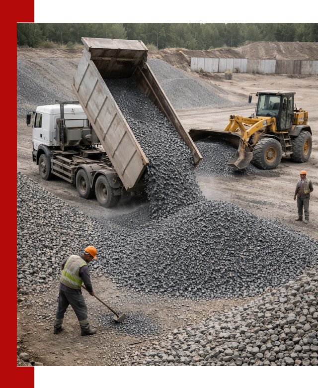 Щебень габбро-диабаз фр. 5-20 с доставкой в Каменске-Шахтинском