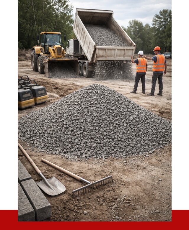 Гравийный щебень купить в Каменске-Шахтинском от 2266 р. ПРОНЕРУДКсш