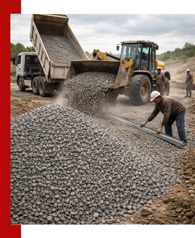 Гравийный щебень фракция 5-20 с доставкой в Каменске-Шахтинском