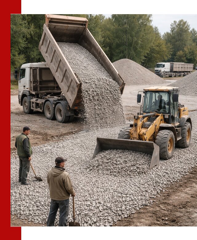 Купить гравийный щебень фракция 20-40 в Каменске-Шахтинском с доставкой