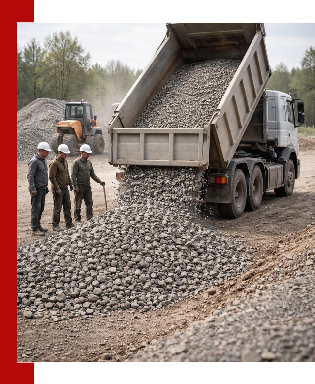Доставка гравийного щебня фракции 70-120 в Каменске-Шахтинском