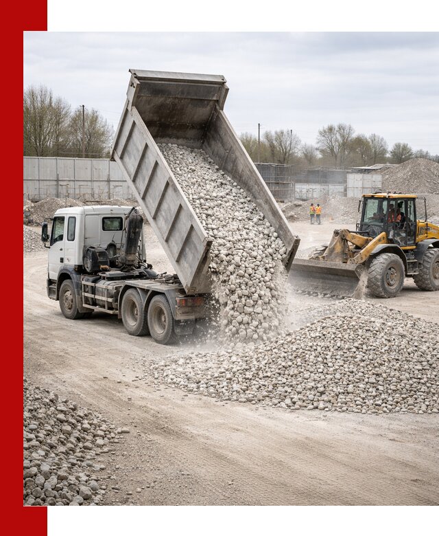 Доставка и продажа известнякового щебня в Каменске-Шахтинском