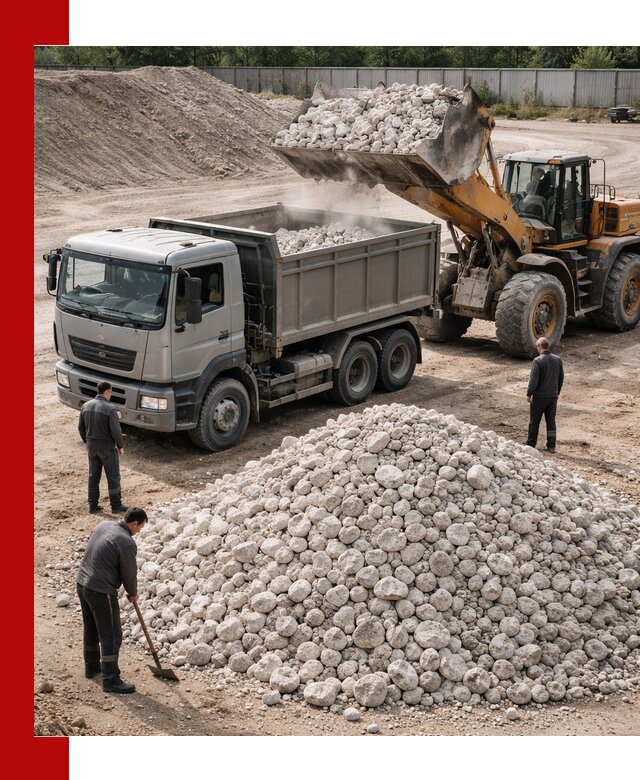 Известняковый щебень фракция 70–150 с доставкой в Каменске-Шахтинском