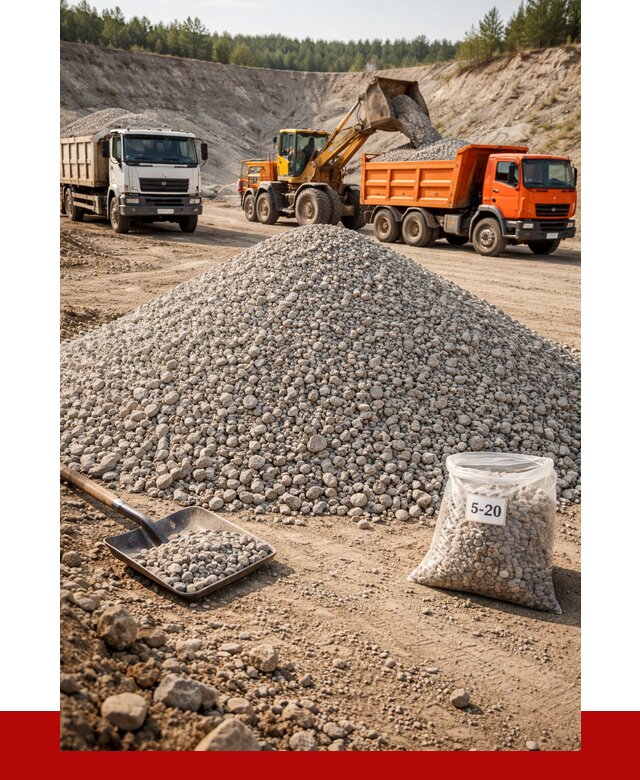 Доломитовый щебень фр. 5-20 в Каменске-Шахтинском от 4326 р. | ПРОНЕРУДКсш