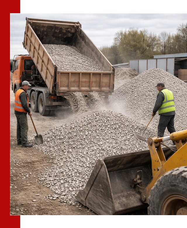 Доломитовый щебень фракции 5-20 с доставкой в Каменске-Шахтинском
