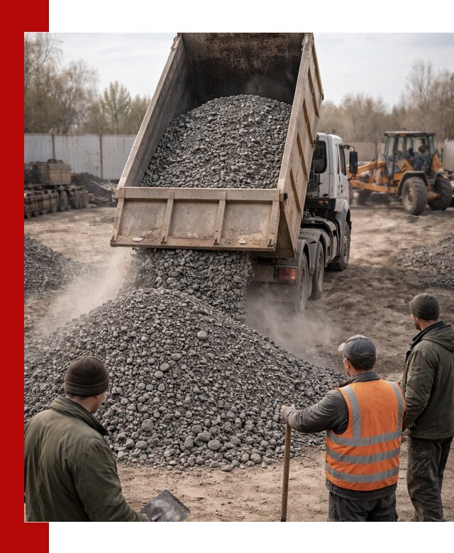 Доставка шлакового щебня в удобные сроки по выгодной цене в Каменске-Шахтинском