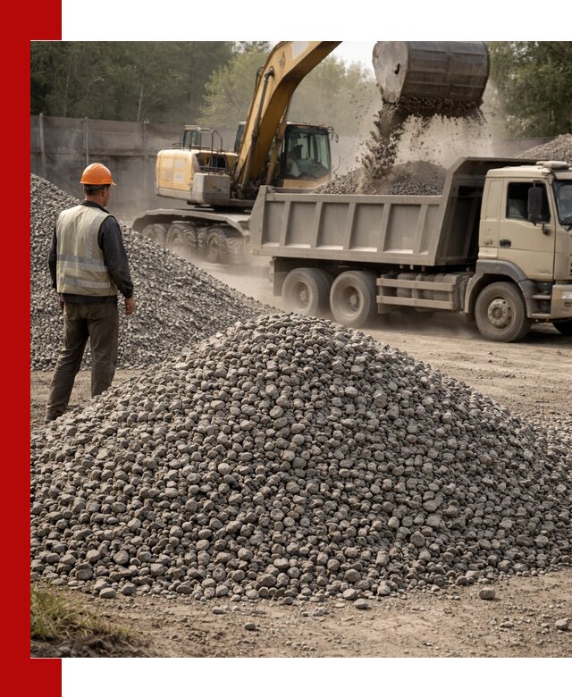 Шлаковый щебень фракция 5-20 с доставкой в Каменске-Шахтинском
