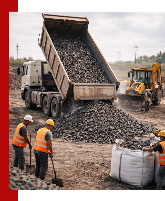 Шлаковый щебень фракция 40-70 с доставкой в Каменске-Шахтинском