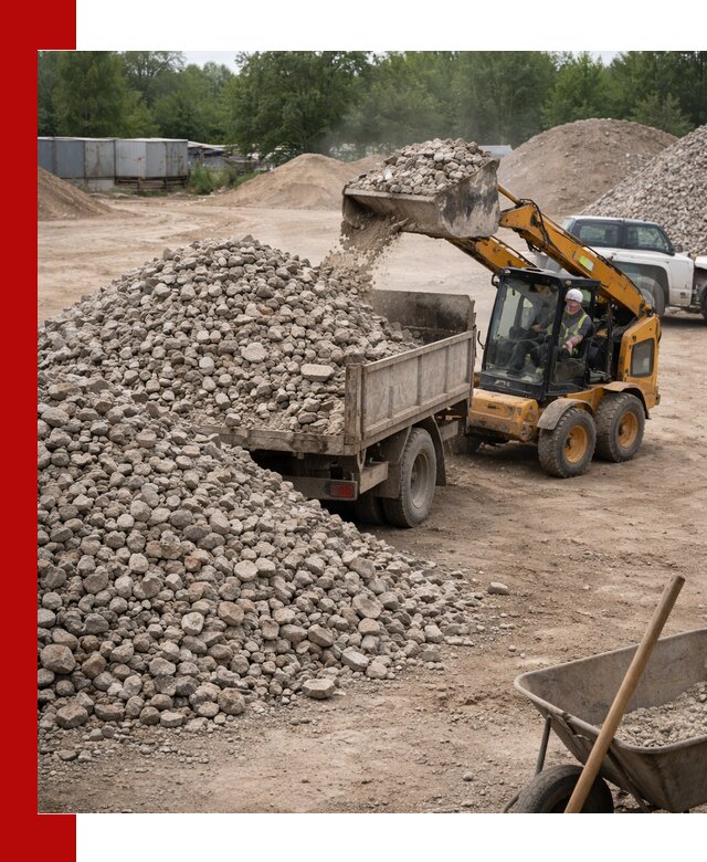 Доставка вторичного щебня в Каменске-Шахтинском для строительных работ