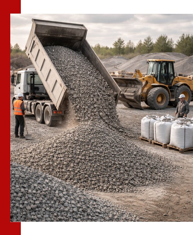 Бетонный щебень фракция 5–20 с доставкой в Каменске-Шахтинском