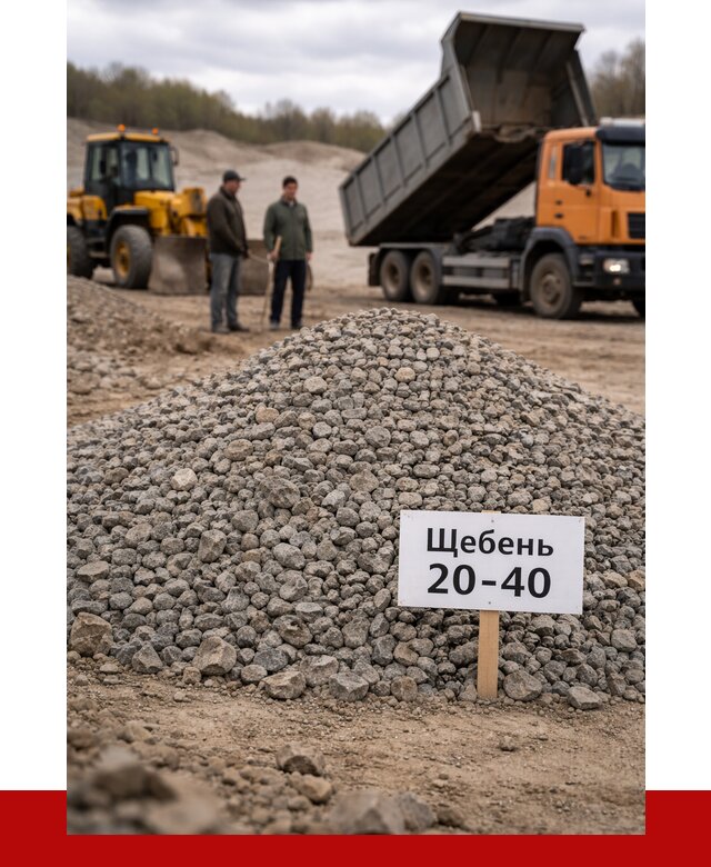 Бетонный щебень фракция 20-40 в Каменске-Шахтинском от 2524 р. | ПРОНЕРУДКсш