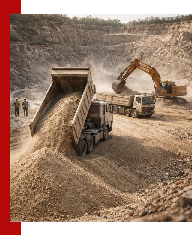 Карьерный песок навалом с доставкой в Каменске-Шахтинском