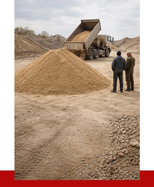 Карьерный песок крупнозернистый в Каменске-Шахтинском от 8756 р | ПРОНЕРУДКсш