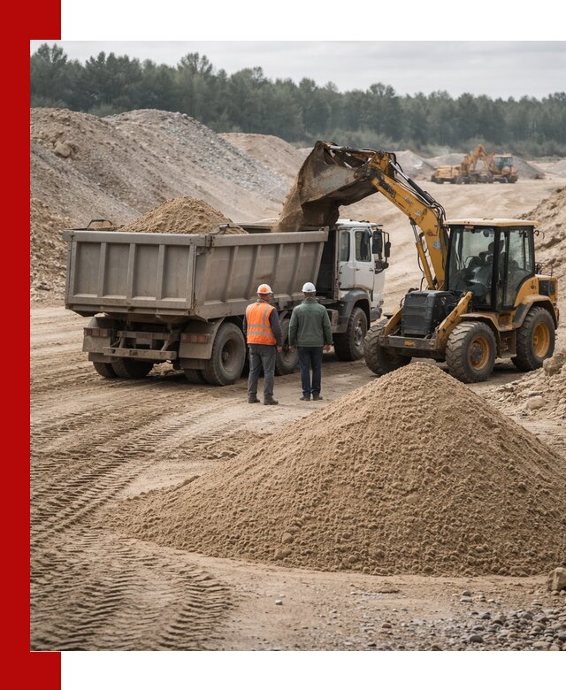 Карьерный среднезернистый песок с доставкой в Каменске-Шахтинском