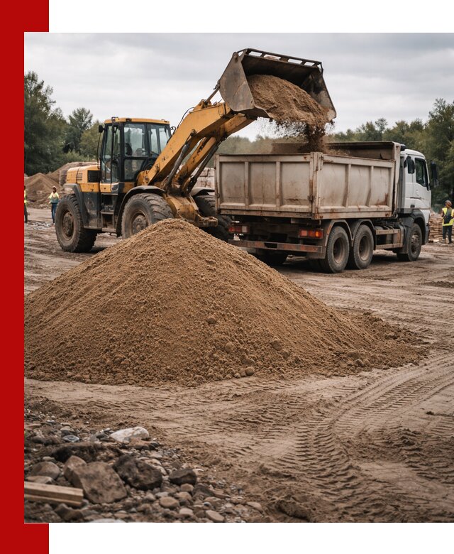 Доставка речного песка навалом в Каменске-Шахтинском быстро и выгодно