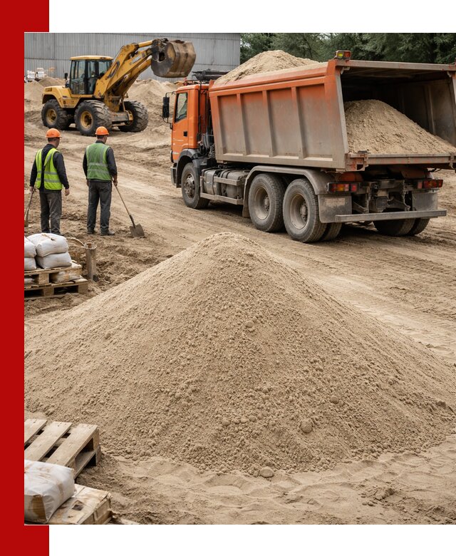 Доставка и продажа мытого речного песка в Каменске-Шахтинском