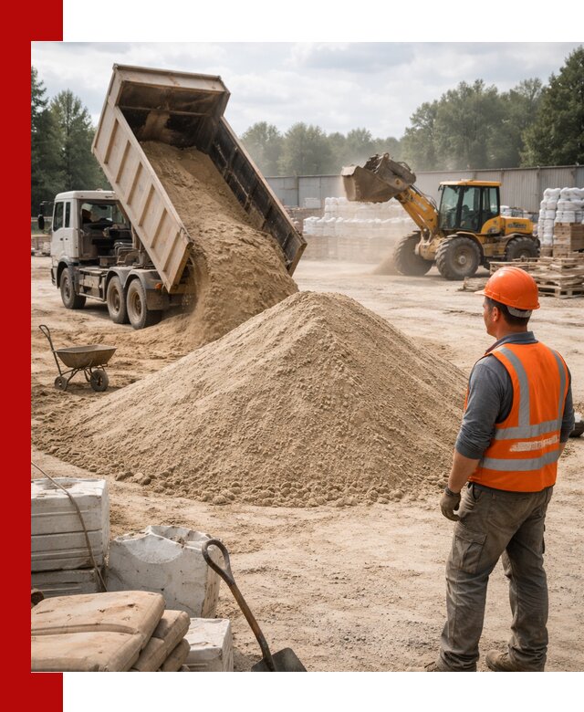 Доставка строительного песка с самосвалом в Каменске-Шахтинском