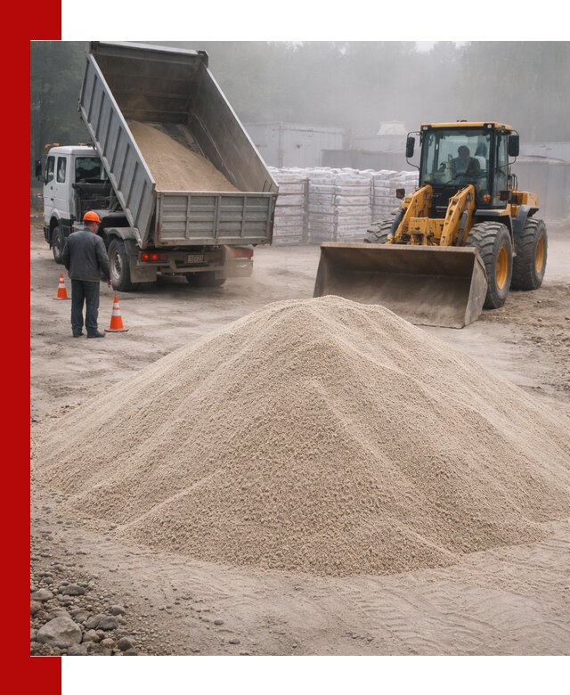 Кварцевый песок фракция 0–8 для стройработ в Каменске-Шахтинском