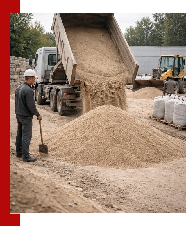 Кварцевый песок фракция 0–3 мм с доставкой в Каменске-Шахтинском