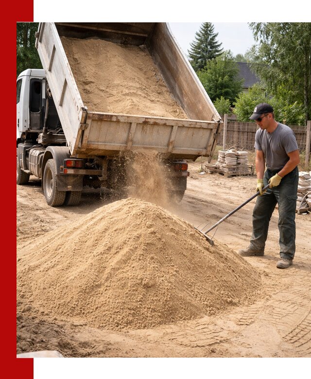 Доставка сухого песка самосвалами в Каменске-Шахтинском
