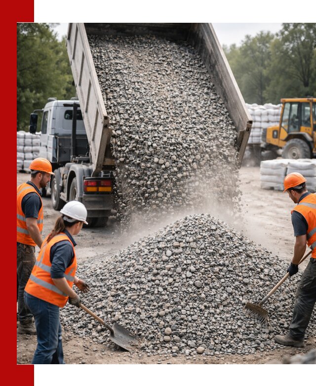 Доставка гравия и камня в Каменске-Шахтинском оптом и в розницу