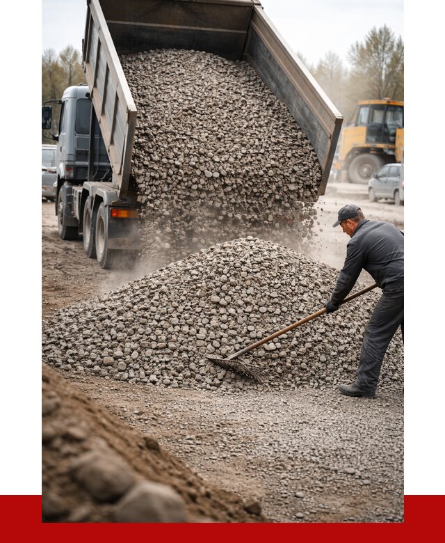 Гравий фракция 20-40 в Каменске-Шахтинском от 2575 р. доставка | ПРОНЕРУДКсш