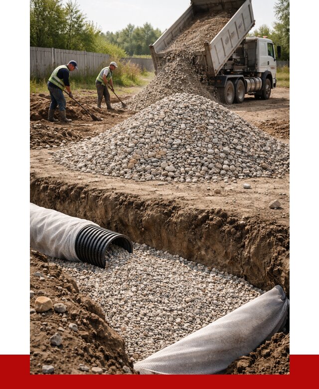 Гравий для дренажа в Каменске-Шахтинском от 2266 р., доставка ПРОНЕРУДКсш