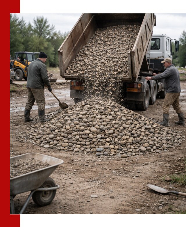 Доставка гальки речной оптом и в розницу в Каменске-Шахтинском