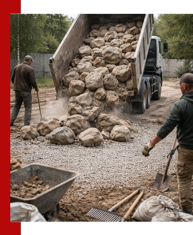 Доставка и укладка булыжника в Каменске-Шахтинском