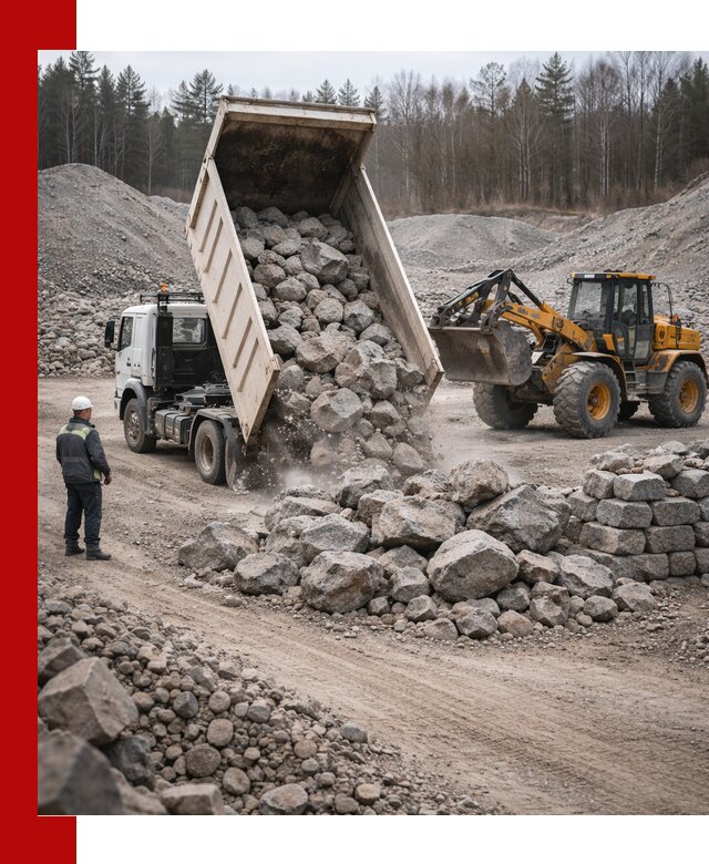 Доставка и продажа бутового гранитного камня в Каменске-Шахтинском