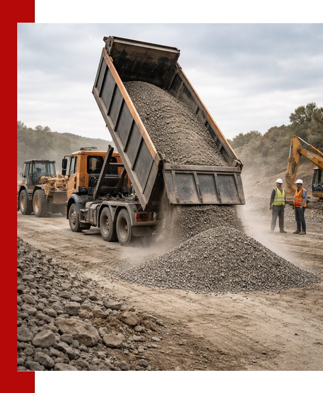 Щебёночно-песчаная смесь ЩПС С1 с доставкой в Каменске-Шахтинском