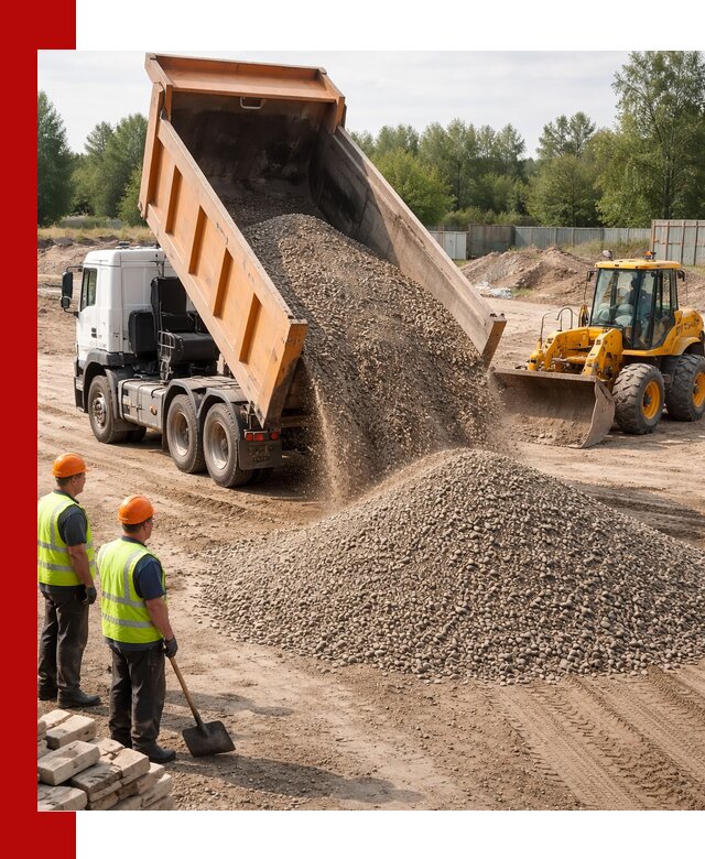 Доставка щебёночно-песчаной смеси ЩПС С7 в Каменске-Шахтинском