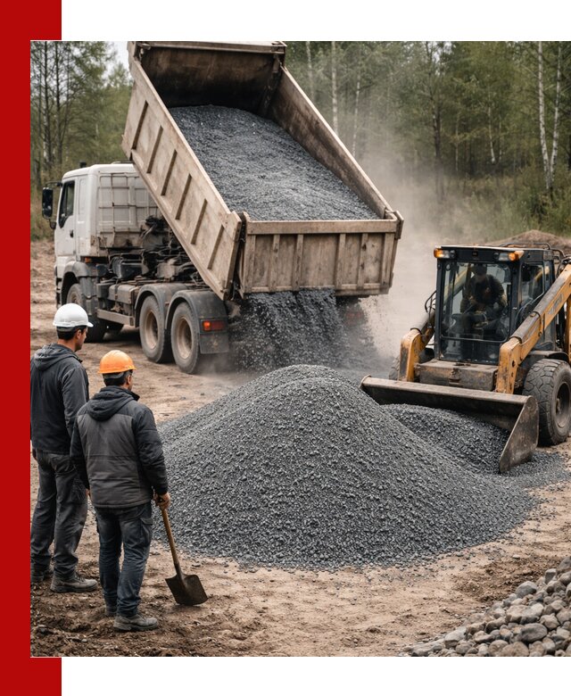 Гранитный отсев 0-5 с доставкой и разгрузкой в Каменске-Шахтинском