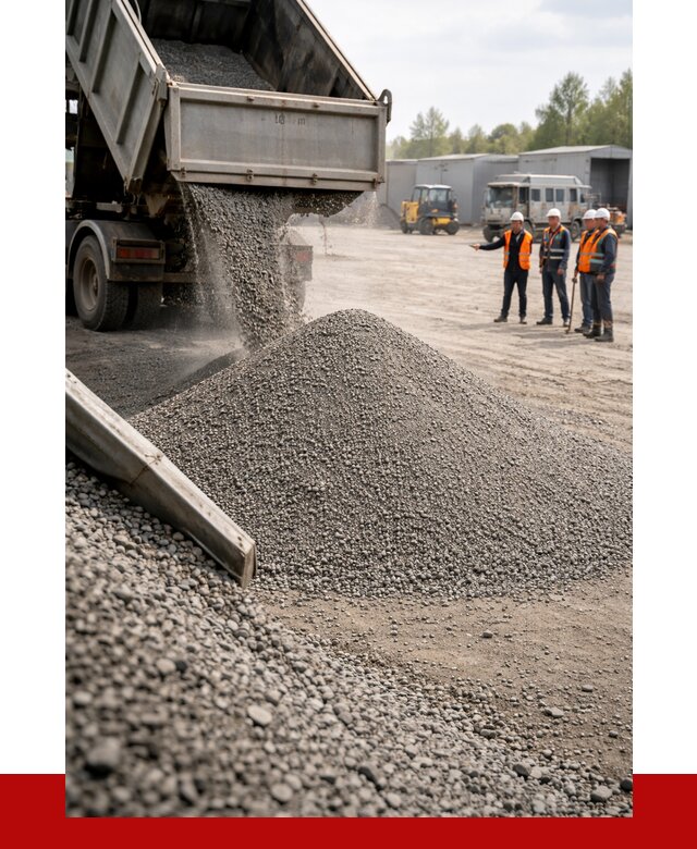 Гравийный отсев 0-5 в Каменске-Шахтинском от 1236 р. с доставкой | ПРОНЕРУДКсш