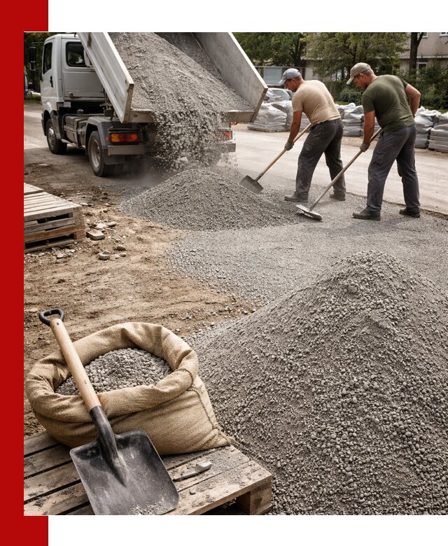 Отсев для тротуарной плитки в Каменске-Шахтинском — доставка и укладка