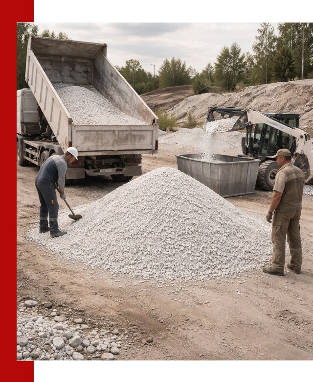 Доставка и продажа белой мраморной крошки в Каменске-Шахтинском