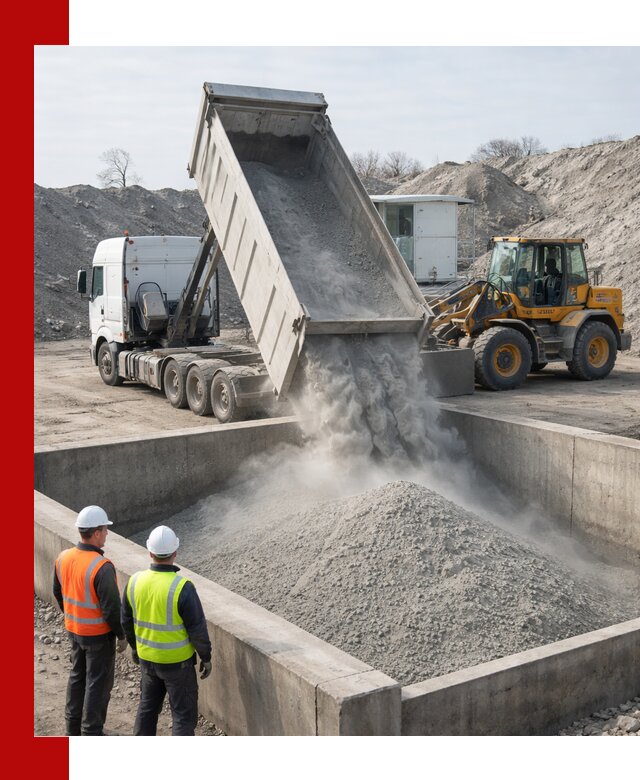 Доставка цемента навалом в Каменске-Шахтинском крупными партиями