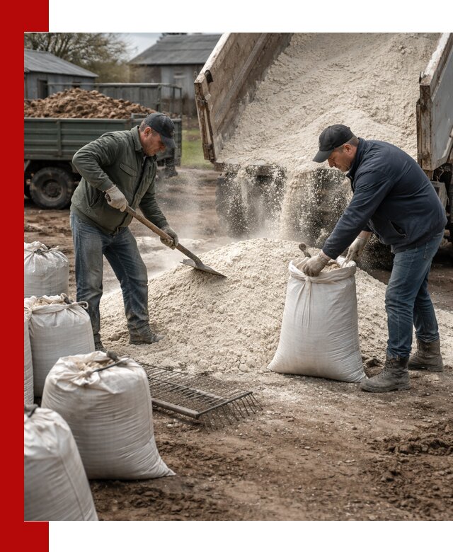 Доставка извести пушонки в Каменске-Шахтинском оптом и мелким оптом