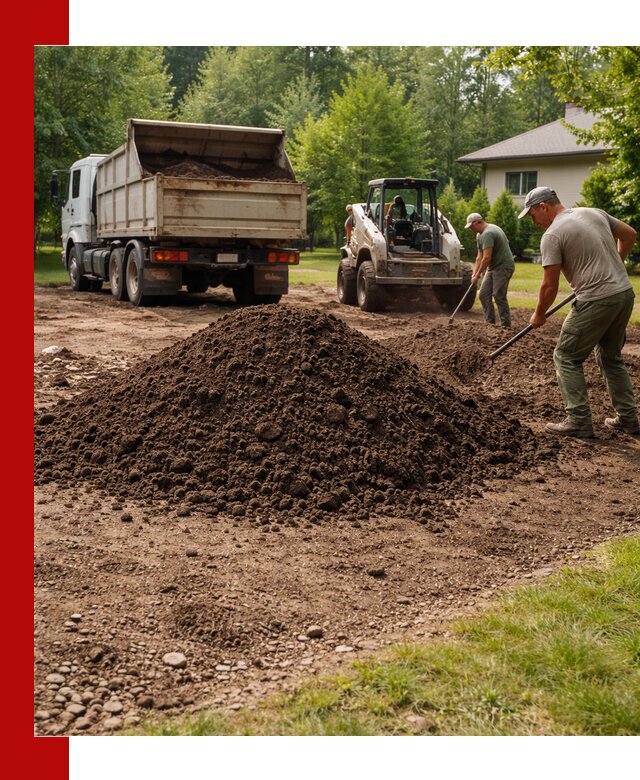 Доставка и укладка грунта для газона в Каменске-Шахтинском
