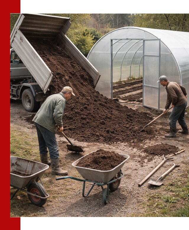 Грунт для теплицы с доставкой в Каменске-Шахтинском — плодородный субстрат под растения