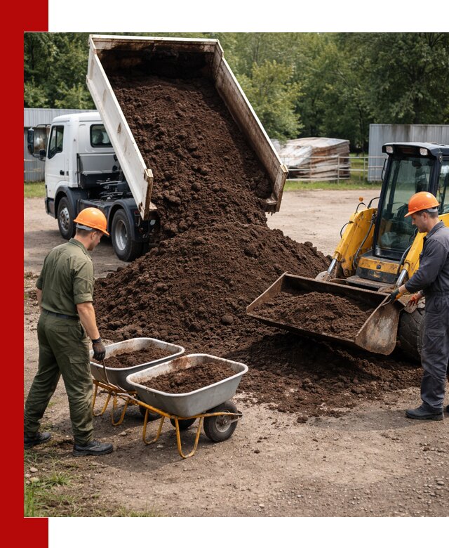 Доставка торфо-земляной смеси в Каменске-Шахтинском для огорода и ландшафта