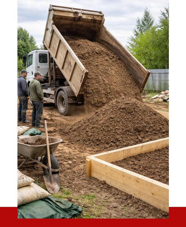 Торфо песчаная смесь в Каменске-Шахтинском с доставкой от 1906 р. | ПРОНЕРУДКсш