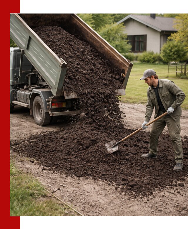 Чернозем для газона с доставкой в Каменске-Шахтинском быстро и качественно