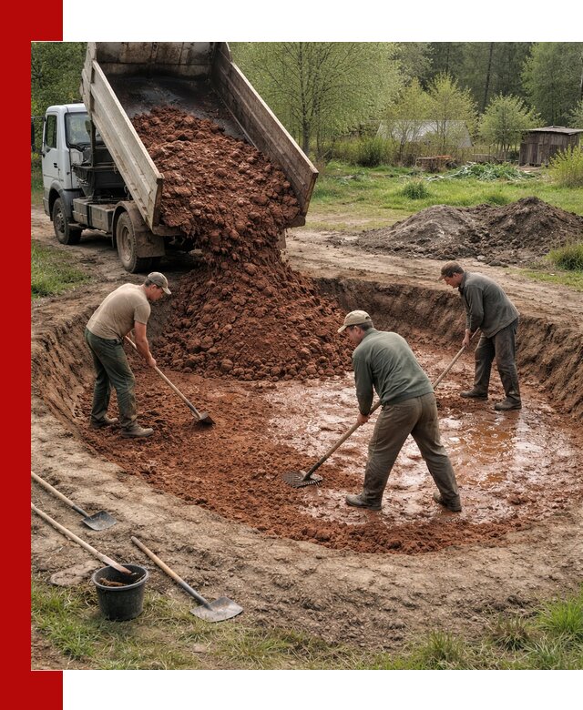 Купить качественную глину для пруда в Каменске-Шахтинском