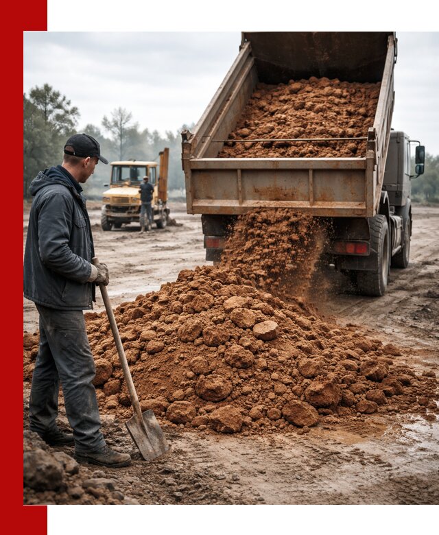 Глина для засыпки в Каменске-Шахтинском с доставкой самосвалами