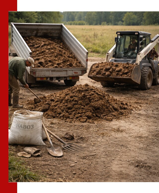 Доставка конского навоза в Каменске-Шахтинском с разгрузкой и доставкой на объект