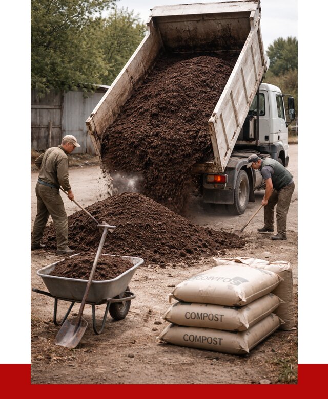 Купить компост в Каменске-Шахтинском от 4326 р. за куб с доставкой | ПРОНЕРУДКсш