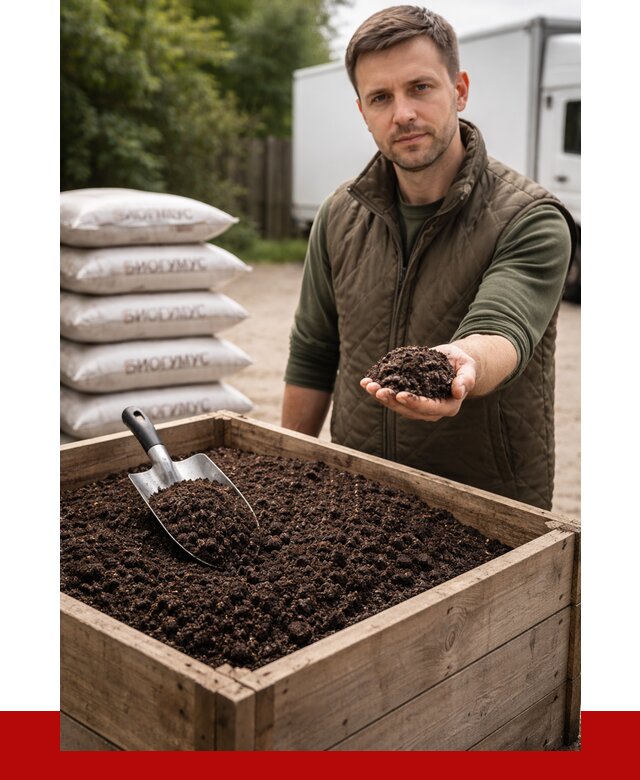 Купить биогумус в Каменске-Шахтинском с доставкой от 8756 р. за куб | ПРОНЕРУДКсш