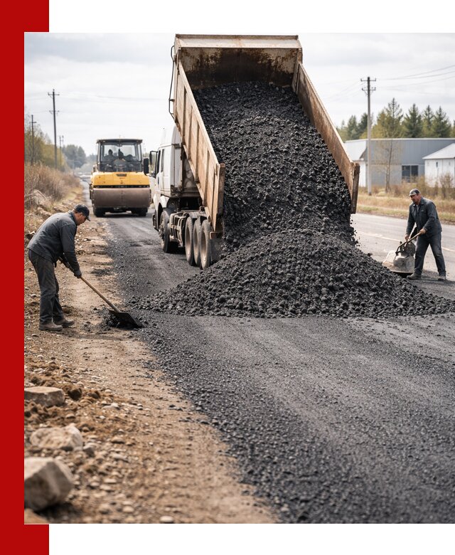 Асфальтовая крошка для дорог в Каменске-Шахтинском — поставка и доставка